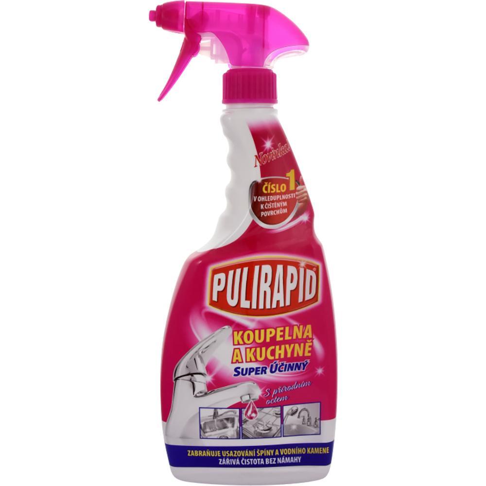 Pulirapid čistič na vodní kámen s octem sprej 500 ml