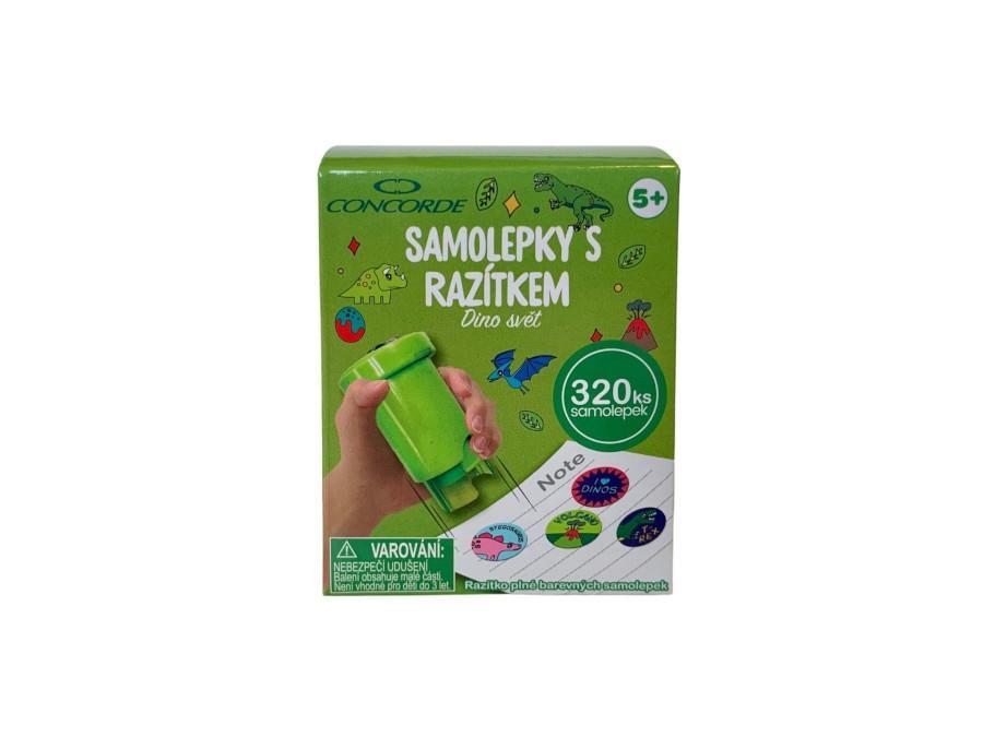 CONCORDE samolepky s razítkem Dino svět