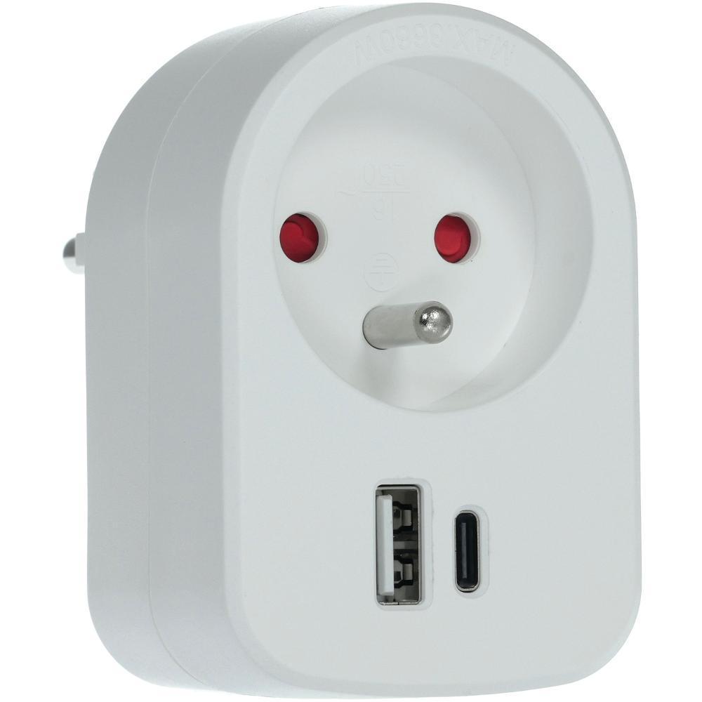 Zásuvka s 2x USB 250 V