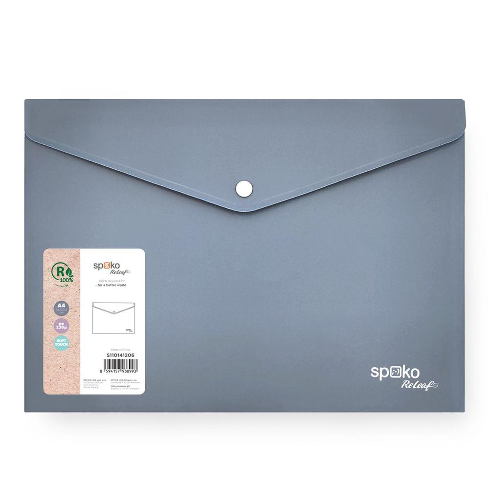 Spisovka s drukem A4 PP šedá