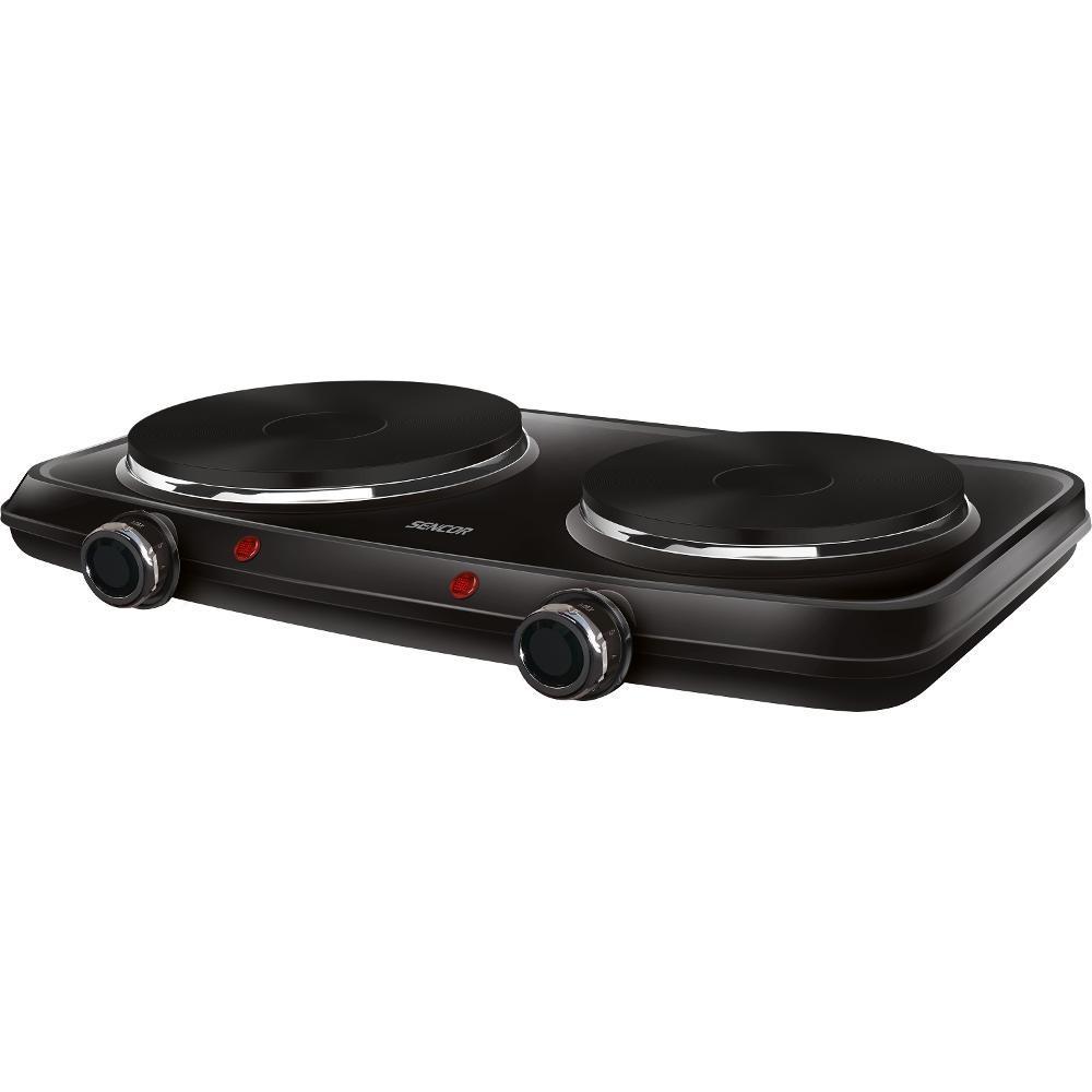 Sencor vařič dvouplotýnkový černý