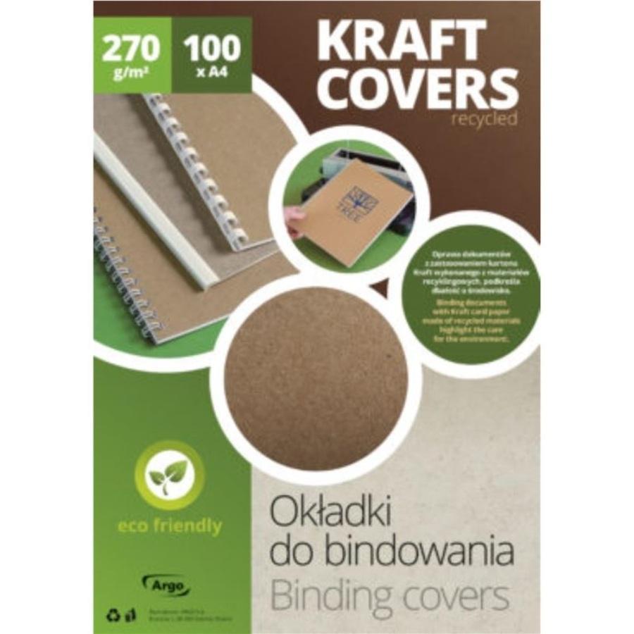 Zadní strana - Kraft recyklovaná / 100ks tmavě béžová A4/270 g