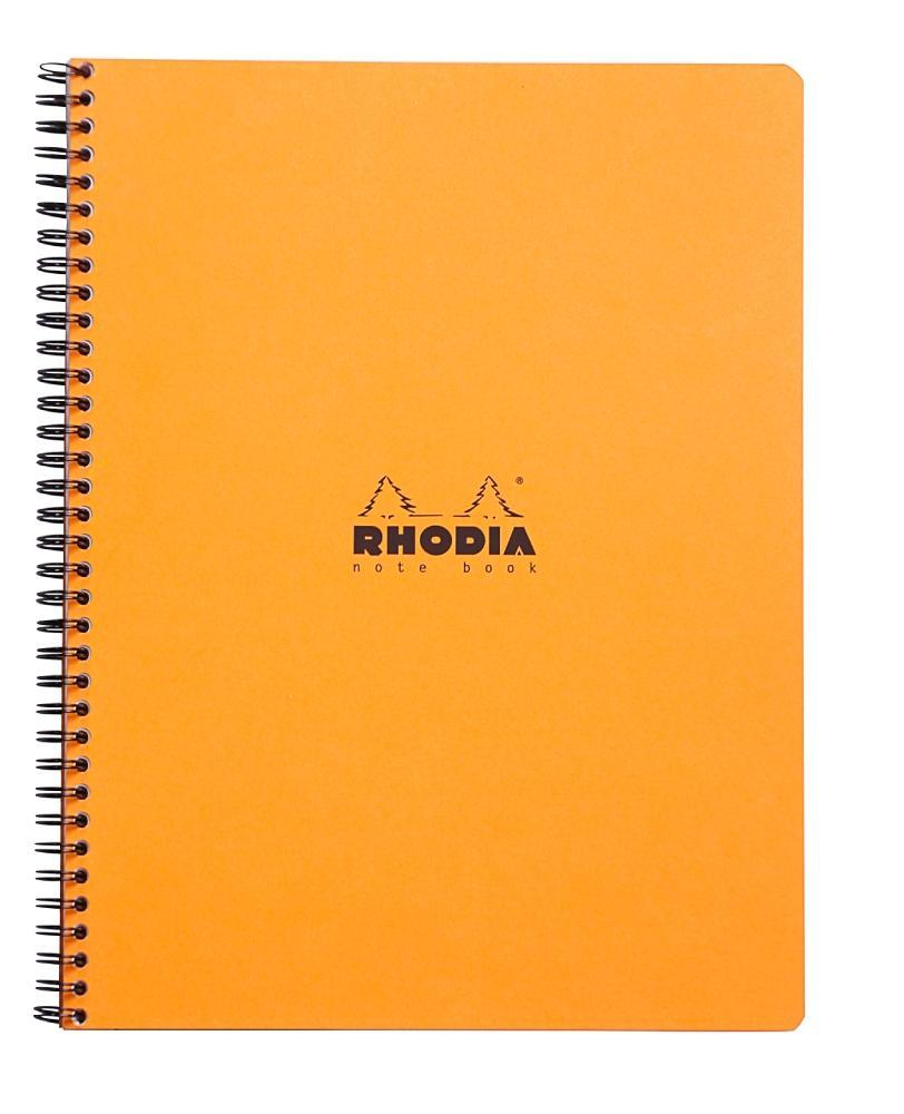 Zápisník s boční kroužkovou spirálou Clairefontaine Rhodia Classic A4+,čtverečkovaný 80 listů mix barev