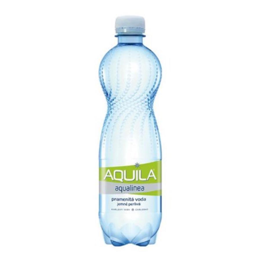 Minerální voda Aquila jemně perlivá 0,5 l / 12 ks