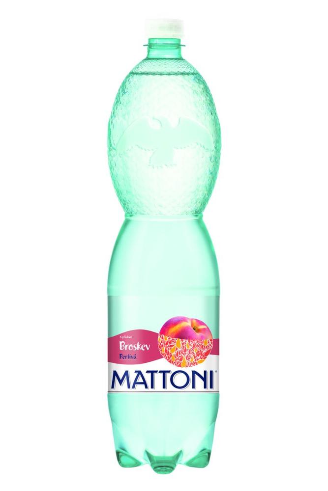 Mattoni voda perlivá broskev 1,5 l / 6 ks