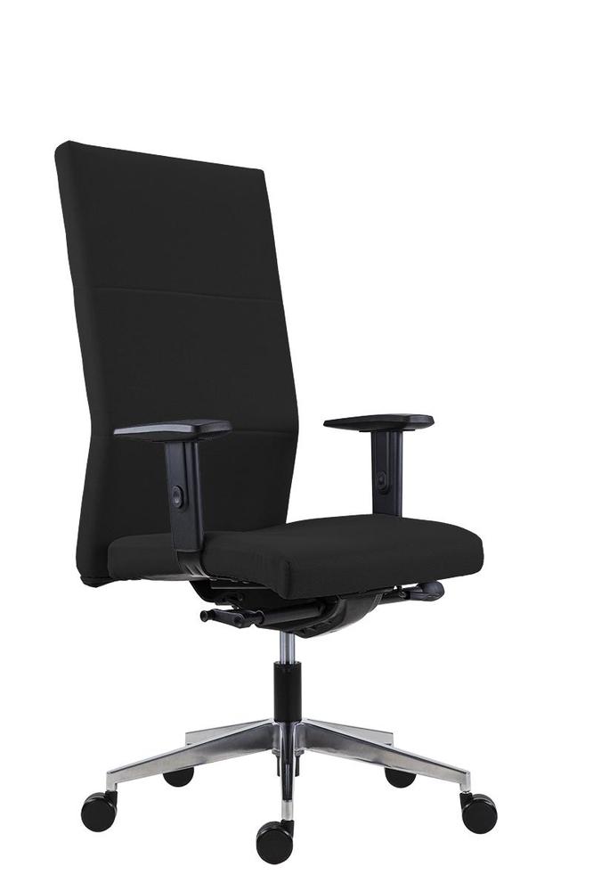 Kancelářské křeslo Vertika XXL - 8100 XXL SYN-HD ALU BN7 černá