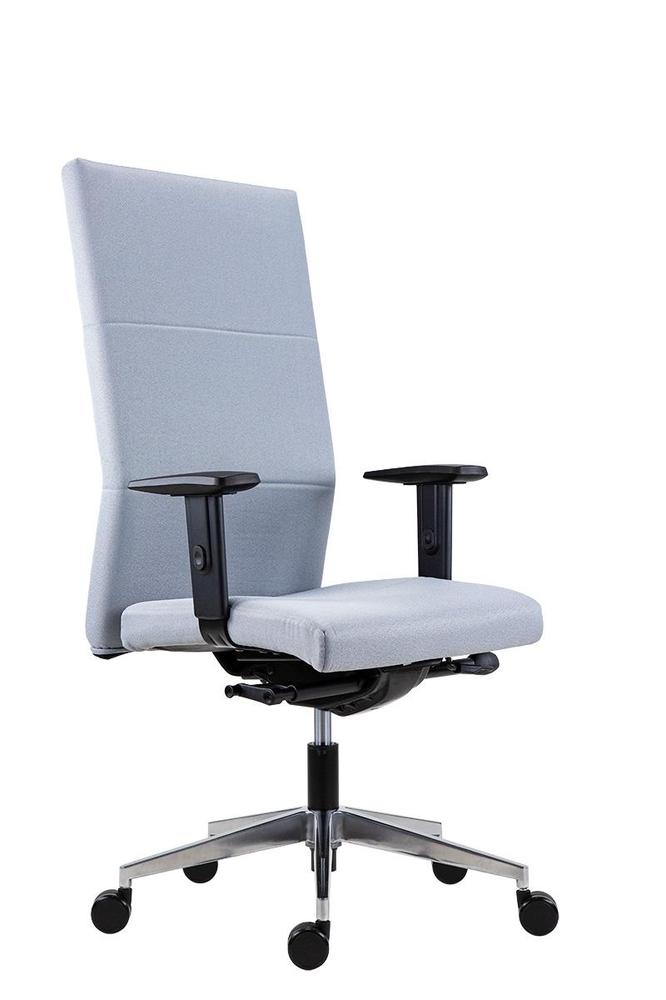 Kancelářské křeslo Vertika XXL - 8100 XXL SYN-HD ALU BN5 šedá