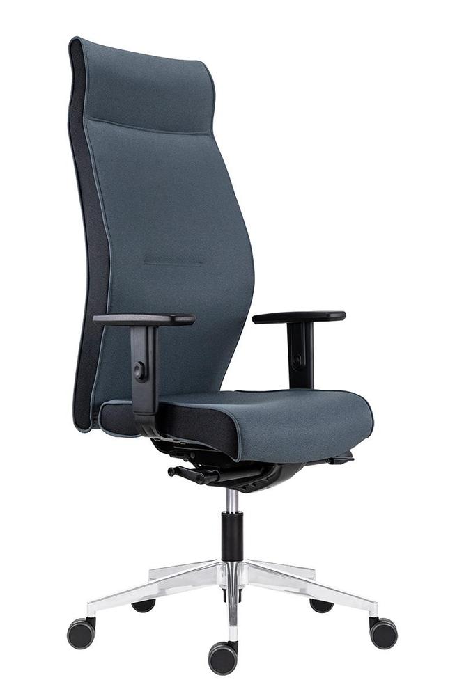 Kancelářské křeslo Lei XXL - 1824 XXL SYN-HD ALU BN6 šedá