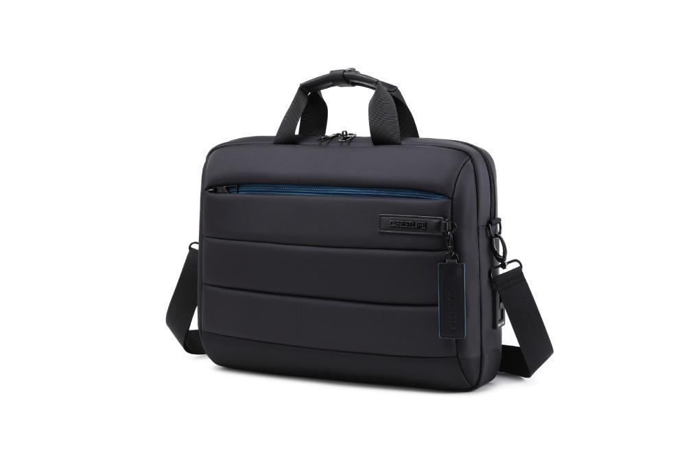 Brašna na laptop s USB konektorem 15,6'' černá 12 L