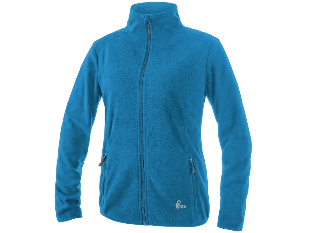 CXS mikina GRANBY LADY, dámská, fleecová, azurově modrá vel. 3XL
