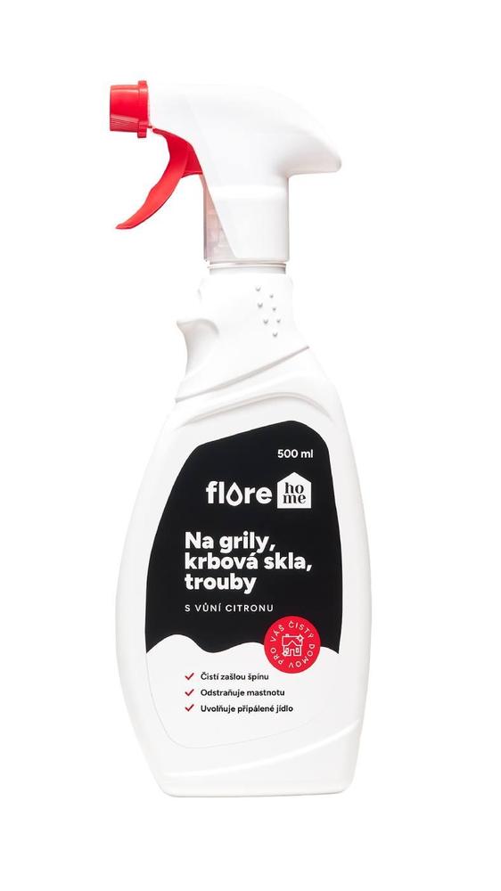 FloreHome Na grily, krbová skla, trouby 500 ml, rozprašovač