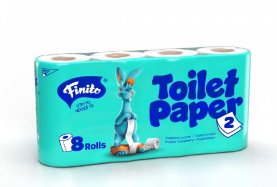 Papír toaletní FINITO 2-vrstvý, 100% celulóza / 8 ks
