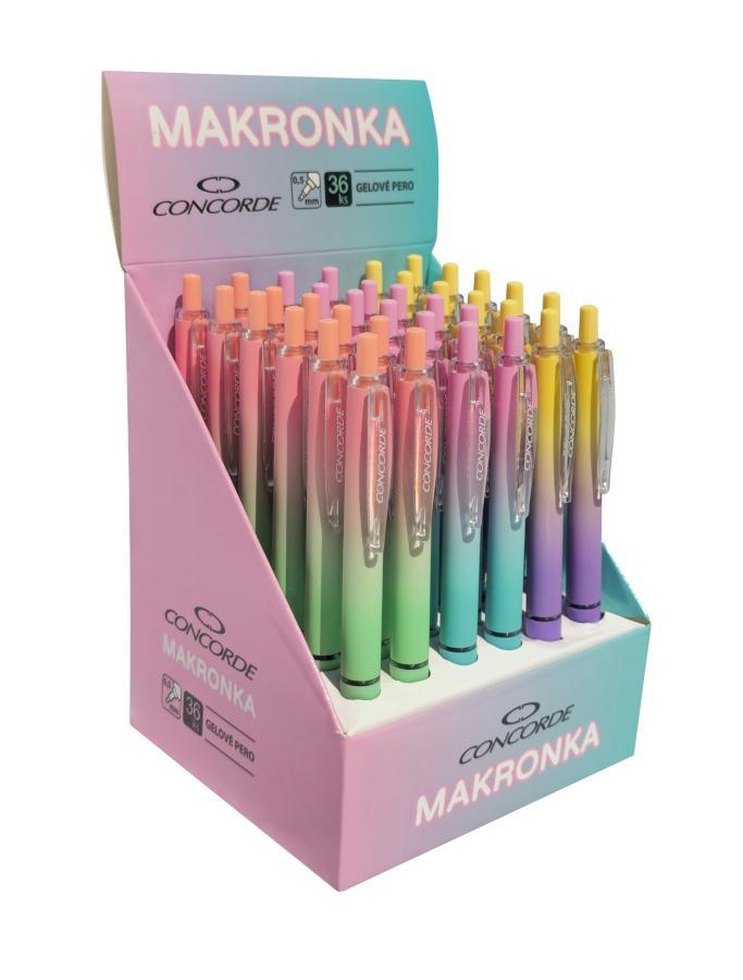 CONCORDE pero gelové Makronka, asort mix barev