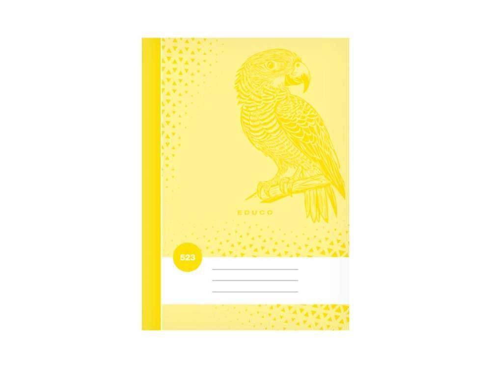 MFP sešit bezdřevý BASE 523 - A5 linkovaný, 20 listů, žlutý