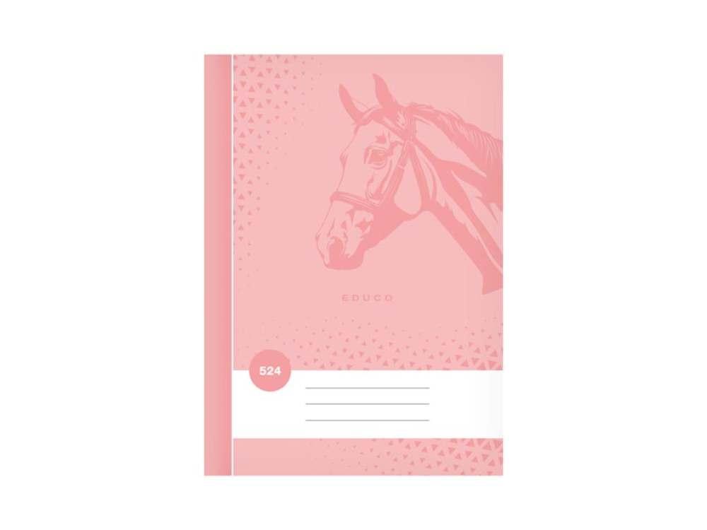 MFP sešit bezdřevý BASE 524 - A5 linkovaný, 20 listů, růžový