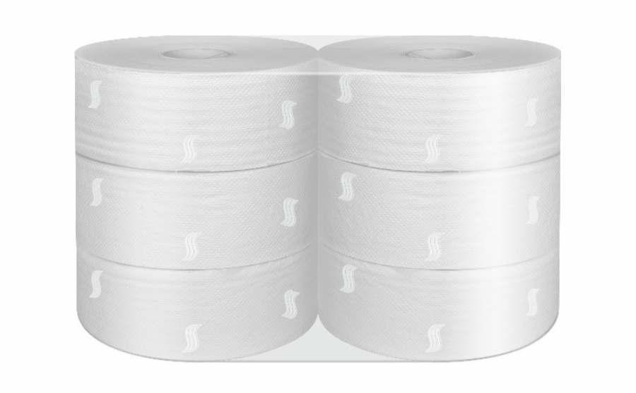 Papír toaletní JUMBO Neutral Ø 230 mm celulózový 2-vrstvý, návin 180 m / 6ks