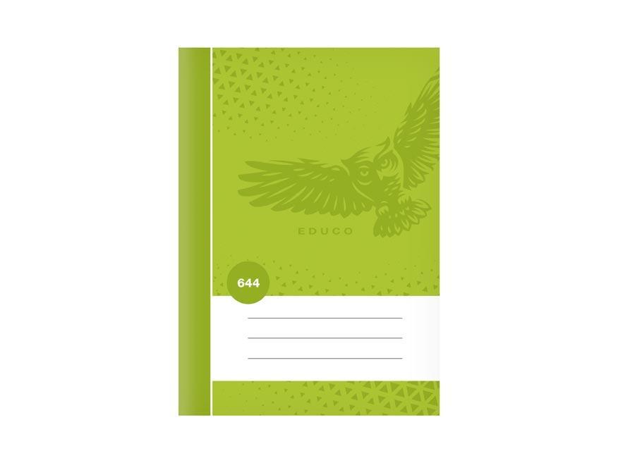 MFP sešit bezdřevý BASE 644 - A6 linkovaný, 40 listů, zelený