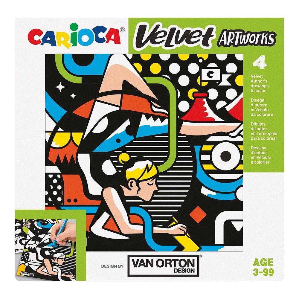 CARIOCA omalovánky sametové VAN ORTON Street 4 ks