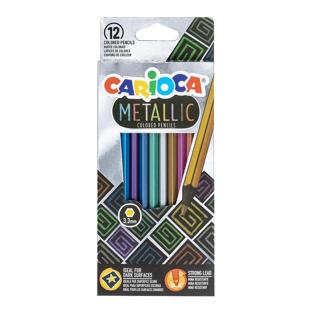 CARIOCA pastelky šestihanné Metallic 12 ks