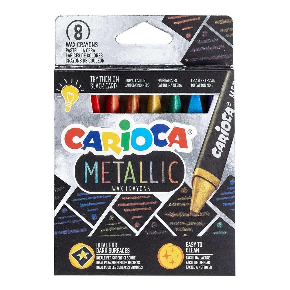 CARIOCA pastelky voskové Metallic 8 ks