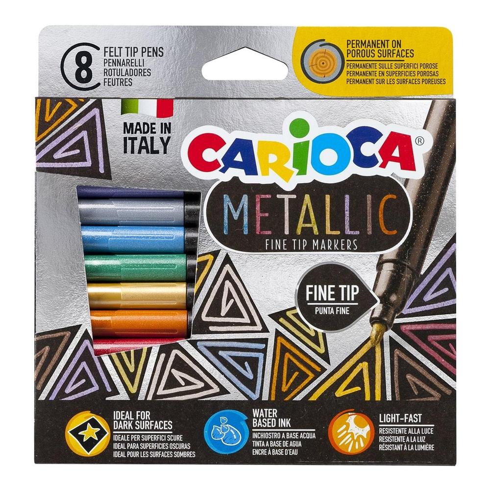 CARIOCA popisovač Metallic 8 ks
