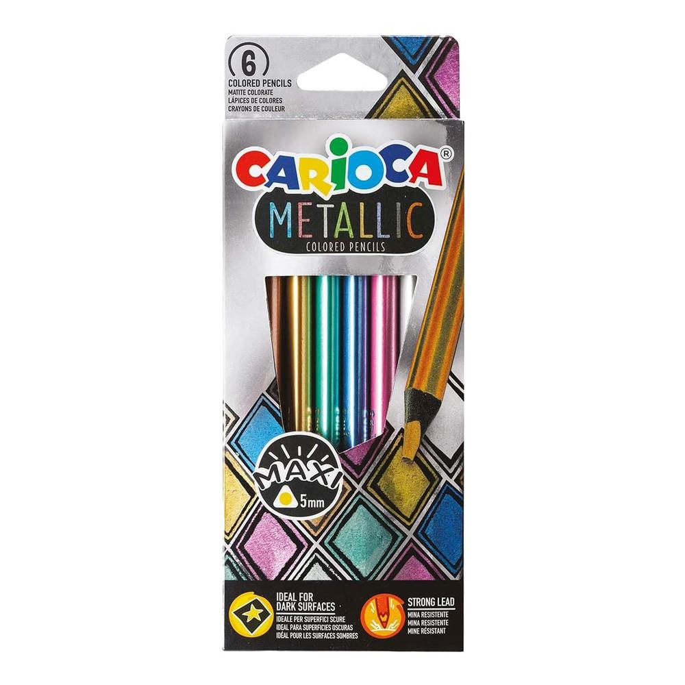 CARIOCA pastelky trojhranné Metallic 6 ks
