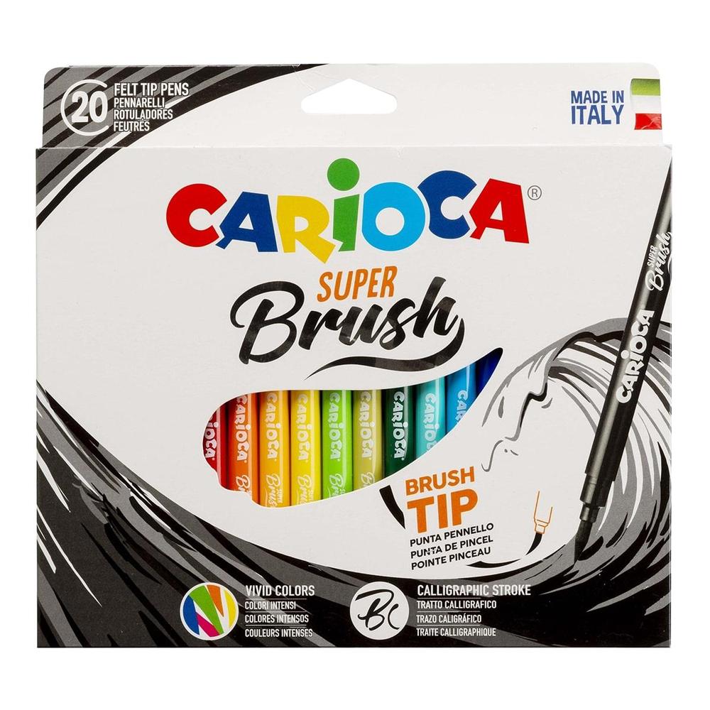 CARIOCA popisovač Brush 20 ks
