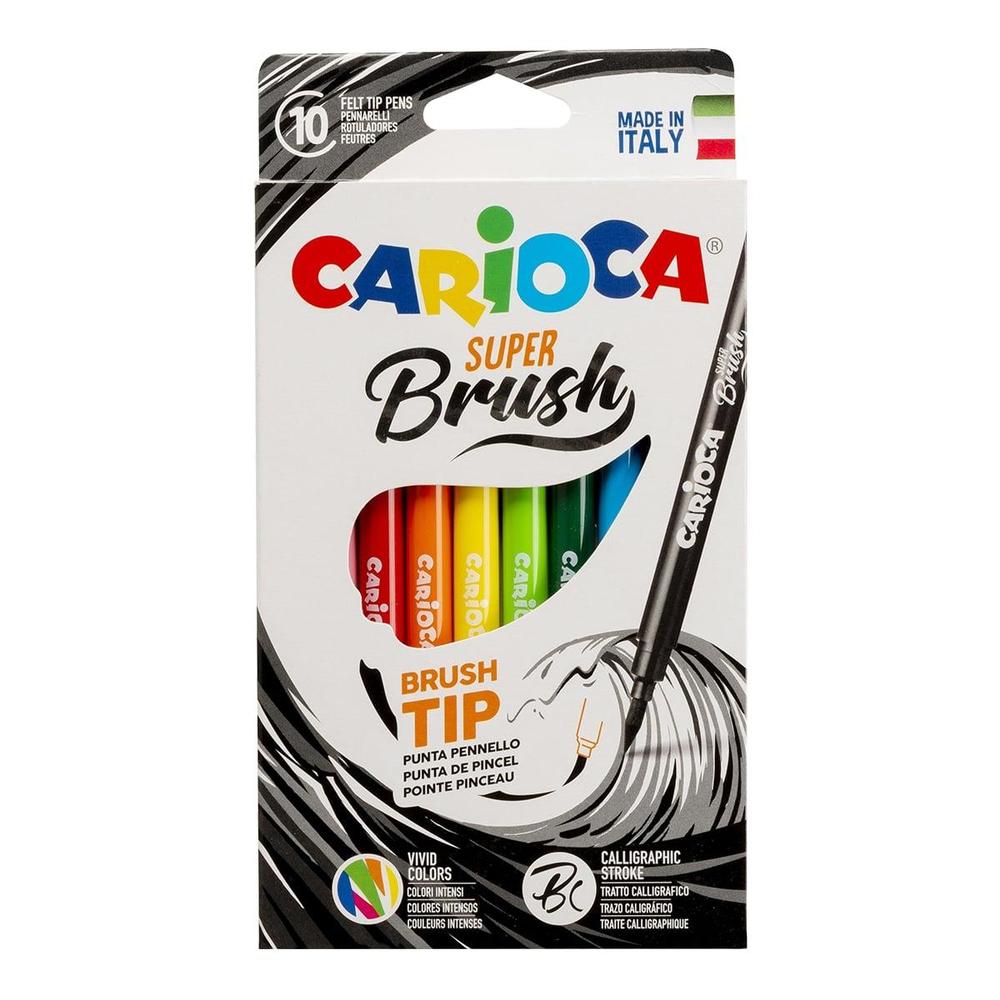 CARIOCA popisovač Brush 10 ks