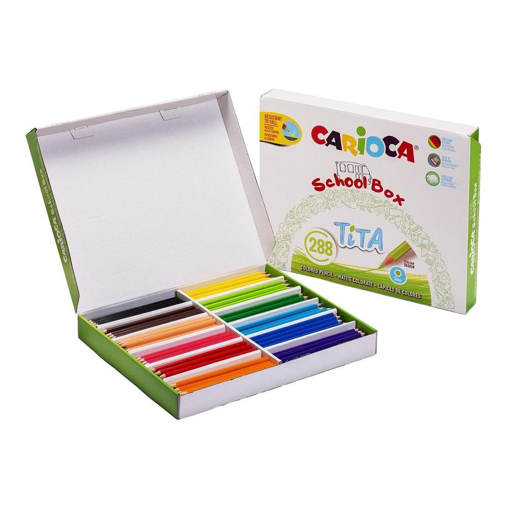 CARIOCA pastelky šestihanné Tita box 288 ks
