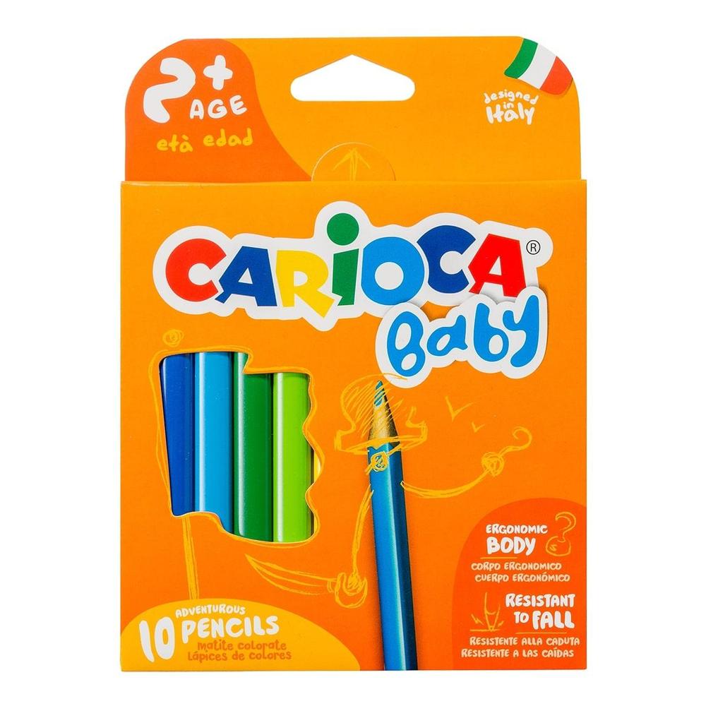 CARIOCA pastelky trojhranné Baby 2+ 10 ks