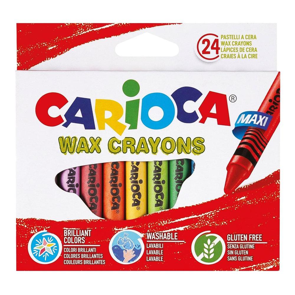 CARIOCA pastelky voskové Maxi 24 ks