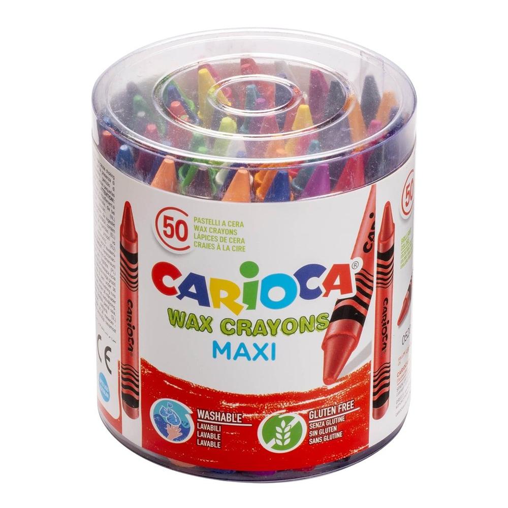 CARIOCA pastelky voskové Maxi 50 ks