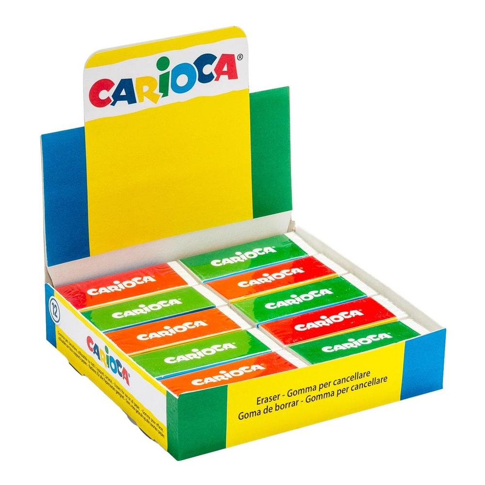 CARIOCA pryž bílá  POZOR!! balení 20 ks 6 × 2,3 cm