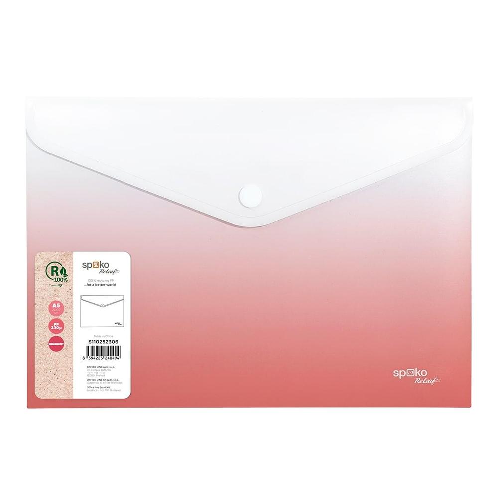 Spoko spisovka se drukem A5 PP růžová