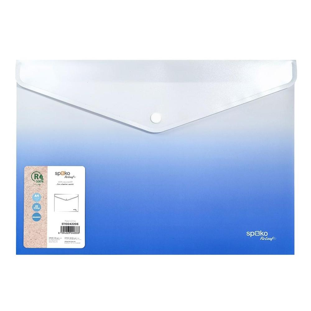 Spoko spisovka se drukem A4 PP modrá