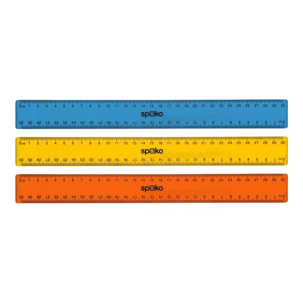 Spoko pravítko 30 cm mix barev