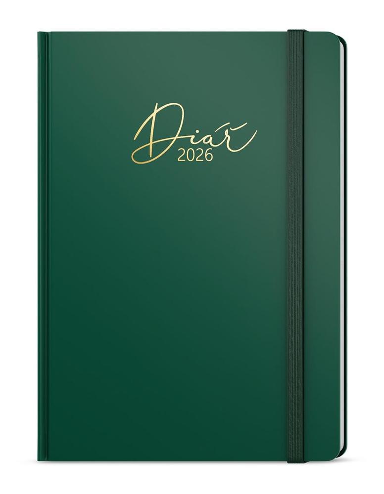 Baloušek Tisk diář denní David Luxi A5 zelená