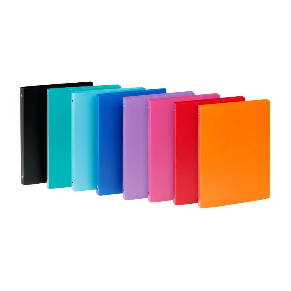 Pořadač 4-kroužkový PP VIQUEL A4 2,5 cm mix barev