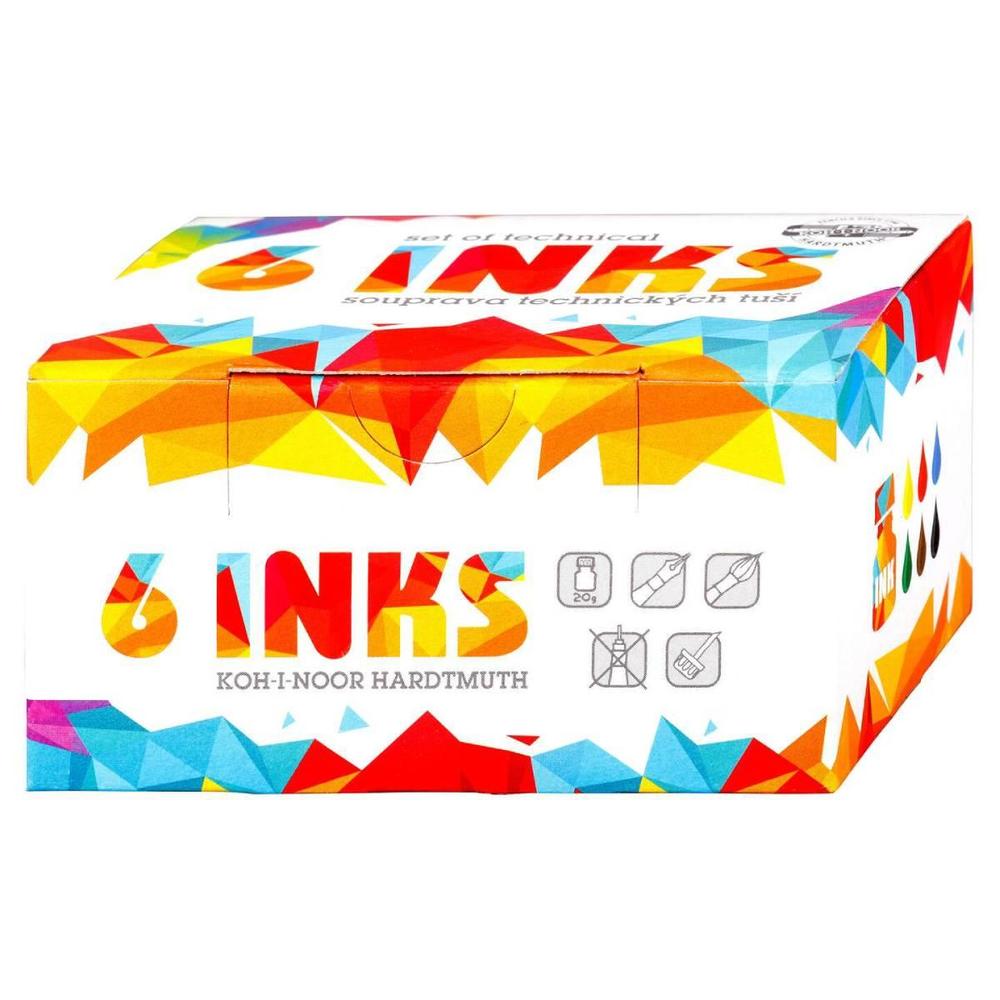 Koh-i-noor tuš barevná 6 x 20 gr sada