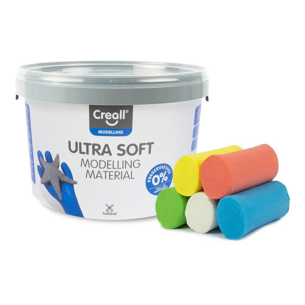 Creall modelína Ultra soft 5 × 220 g mix barev
