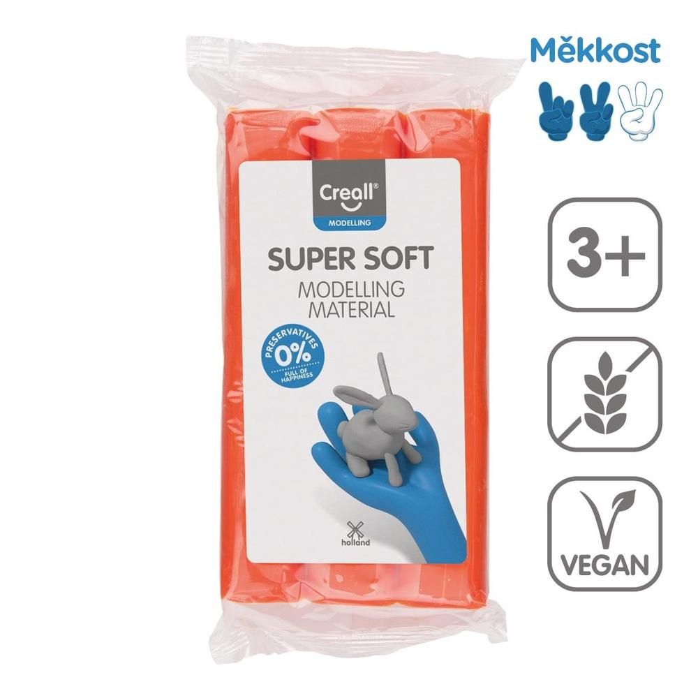Creall modelína Super soft 500 g oranžová