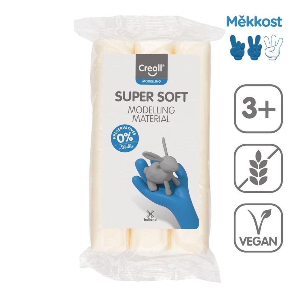 Creall modelína Super soft 500 g bílá