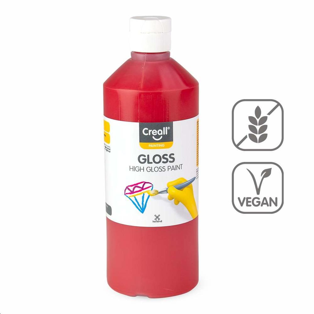 Creall barva s vysokým leskem Gloss 500 ml tmavě červená