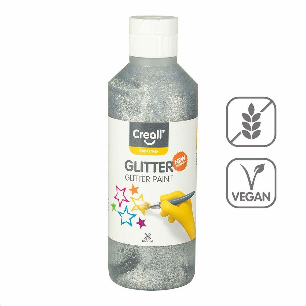 Creall barva Glitter 250 ml stříbrná