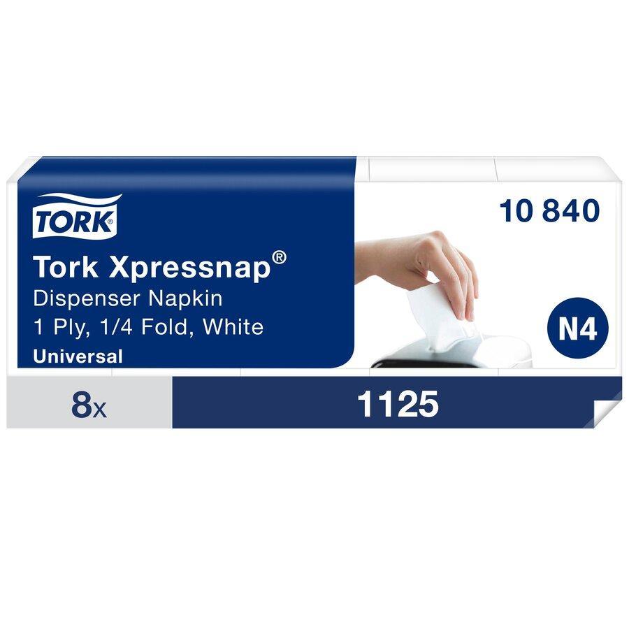 Tork ubrousky skládané Xpressnap®, 1-vrstvé / 8 bal bílé