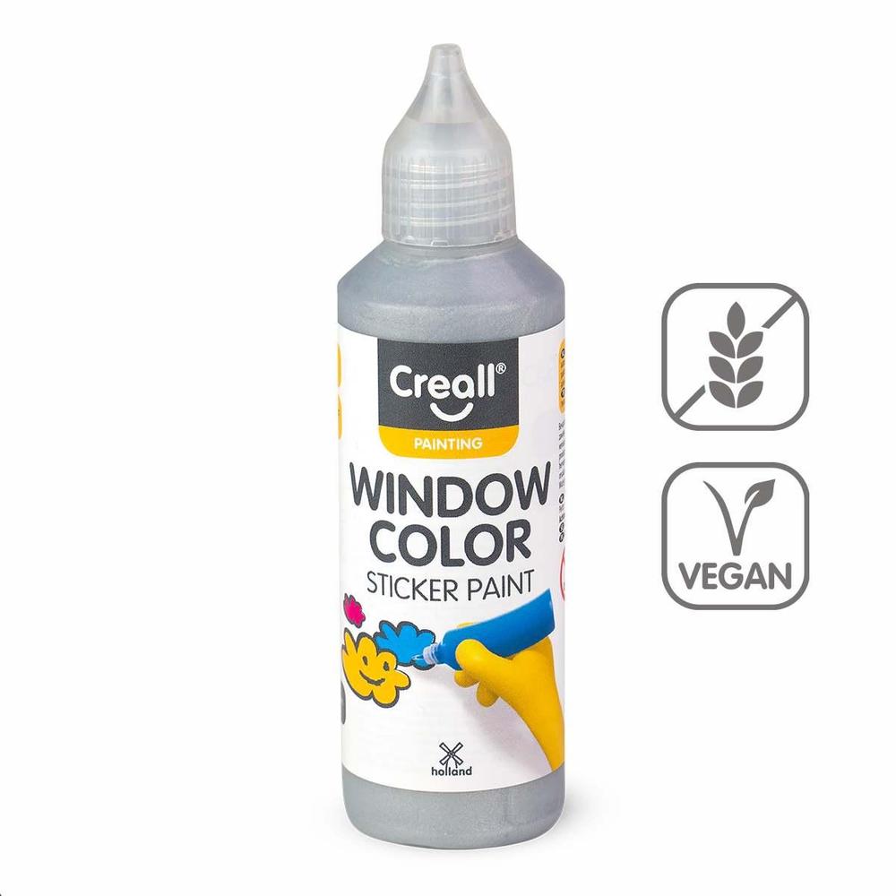 Creall barva na sklo Window color 80 ml stříbrná