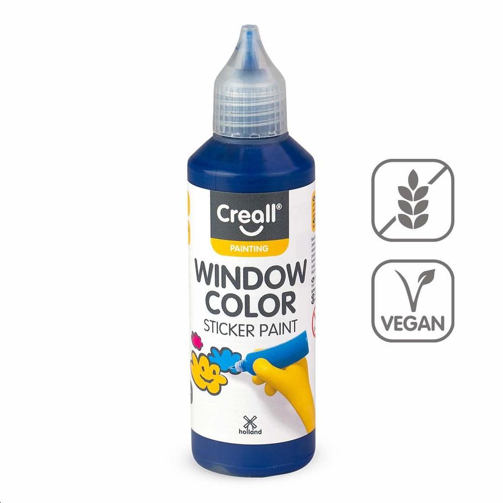 Creall barva na sklo Window color 80 ml tmavě modrá