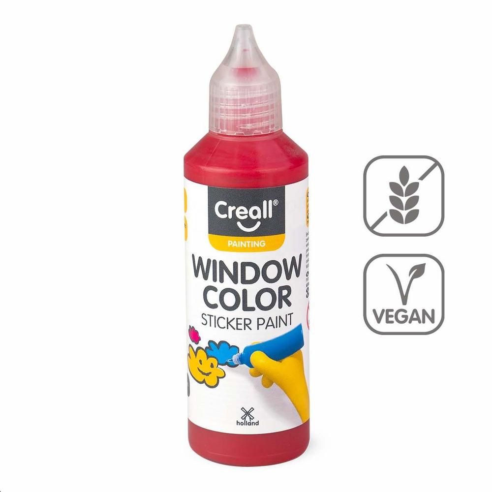 Creall barva na sklo Window color 80 ml červená