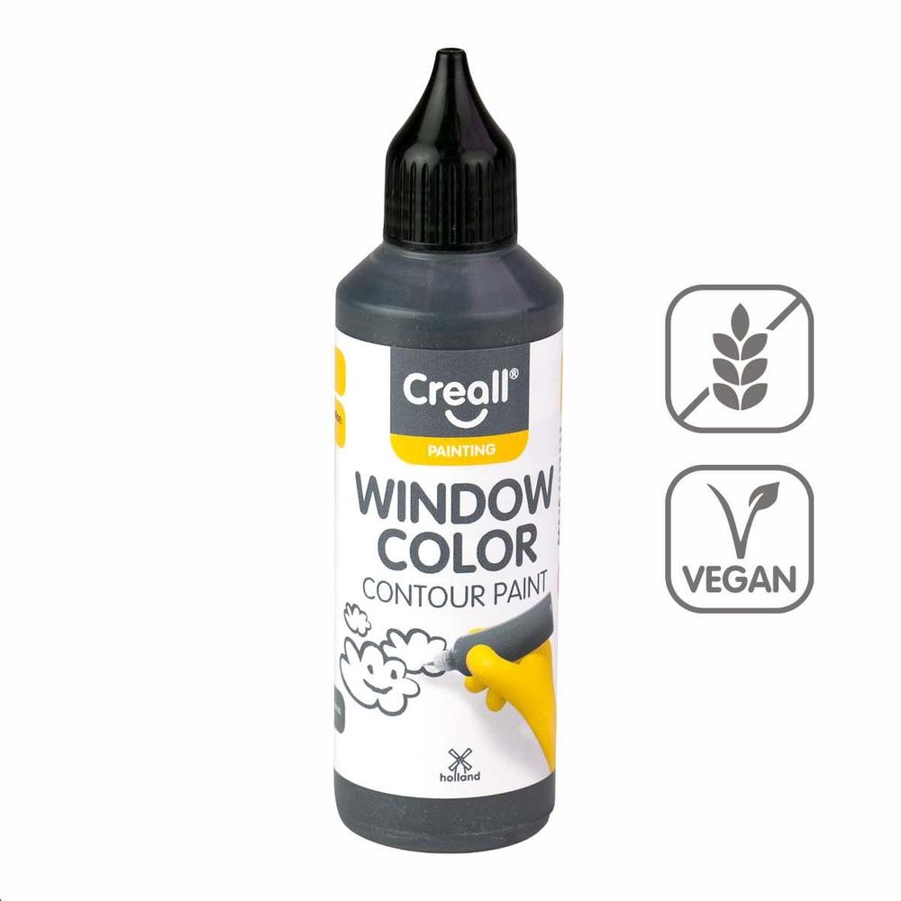 Creall barva na sklo konturovací Window color 80 ml olověná šeď