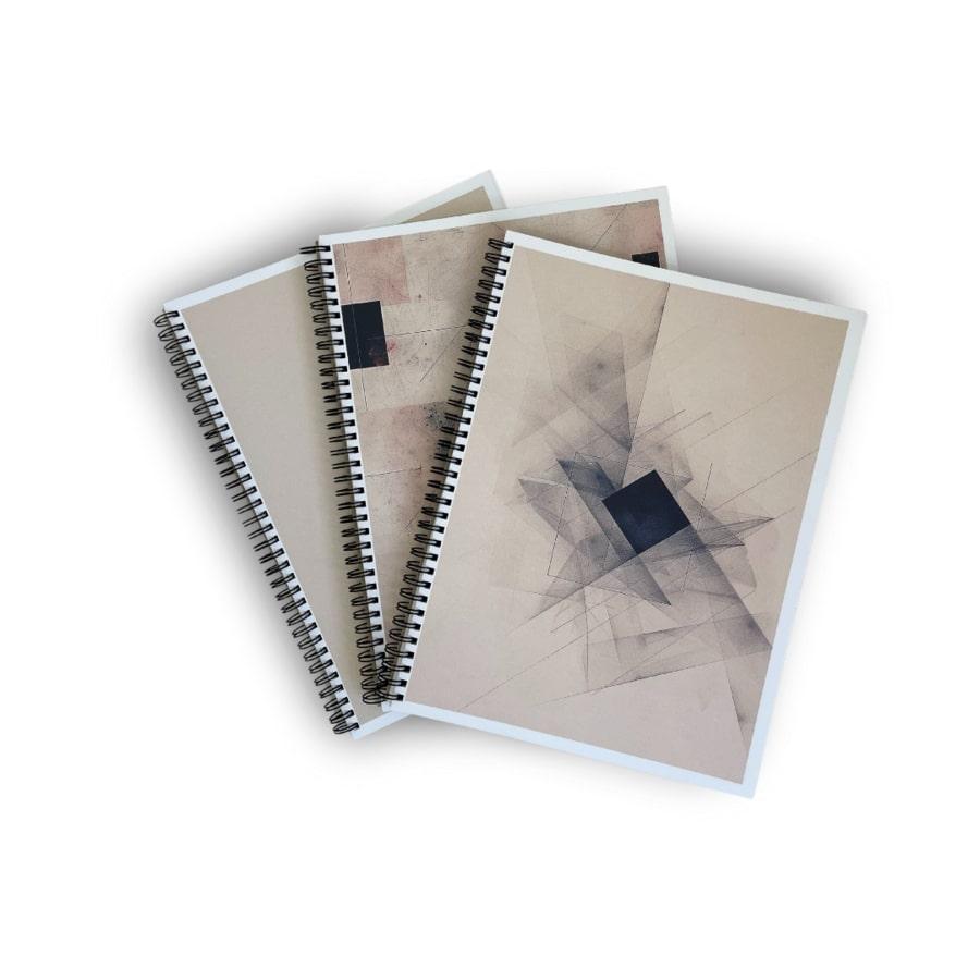 PAPÍRNY BRNO blok kroužkový s boční spirálou TWIN WIRE A5 tečkované linky, 100 listů